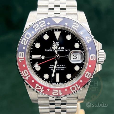 rolex gmt pepsi subito|rolex gmt pepsi ii.